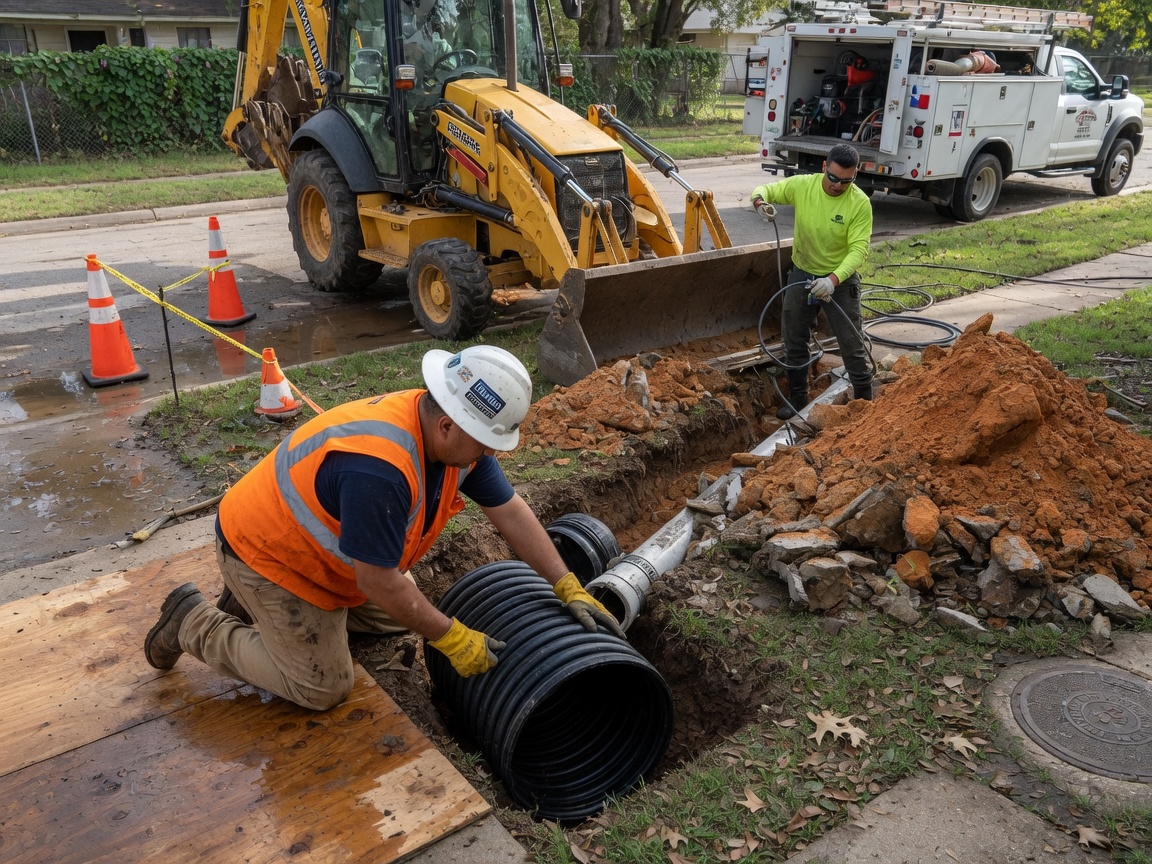 drain repair work by Buda Drain Co in Buda, TX